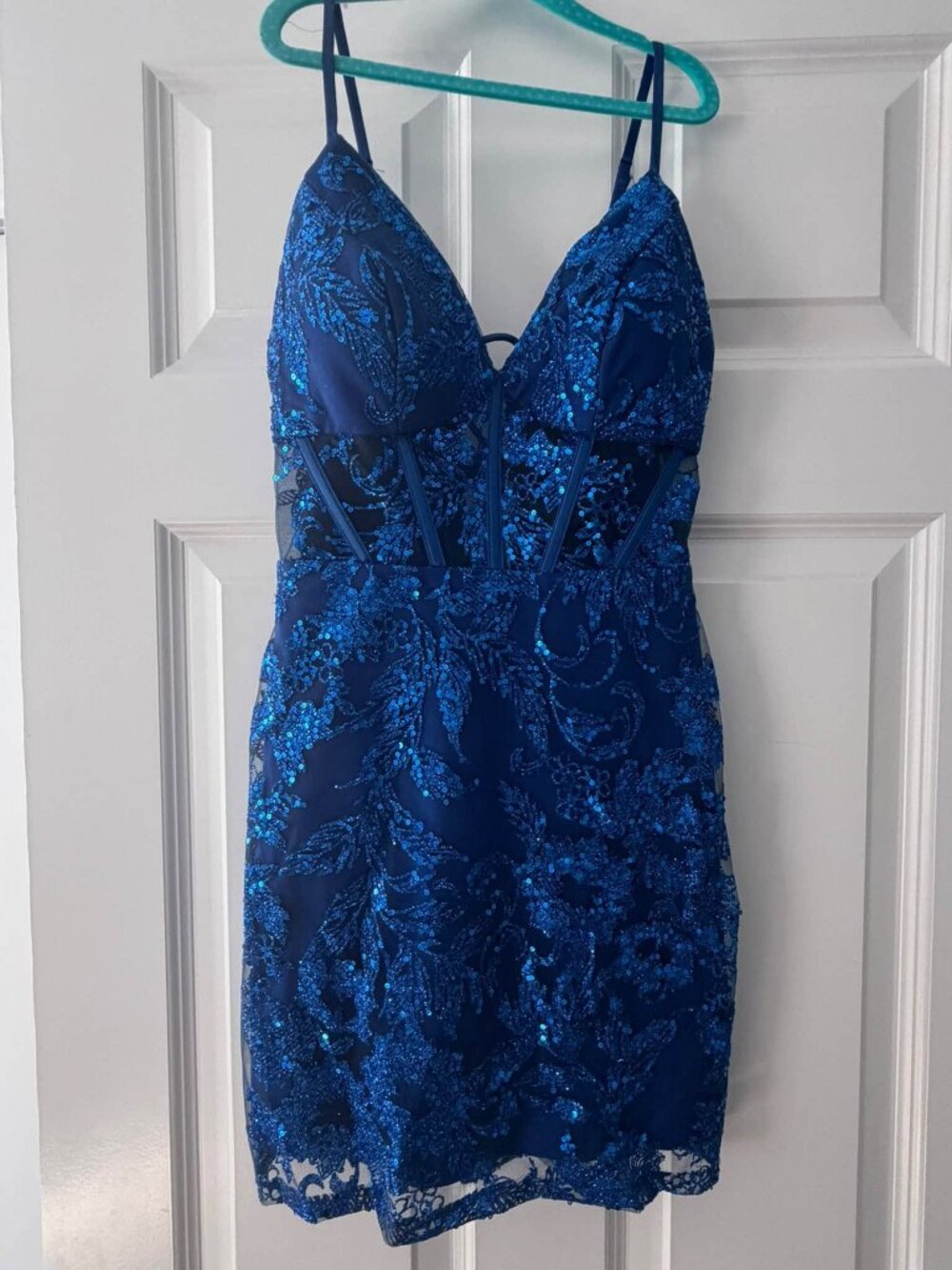 Windsor Rose Sequin Corset Dress